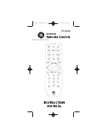 Предварительный просмотр 1 страницы GE RM91902 Instruction Manual