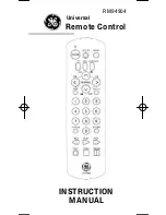 GE RM94904 Instruction Manual предпросмотр