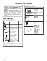 Preview for 5 page of GE RVM5160MPSA Installation Instructions Manual