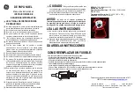 Preview for 2 page of GE SANTA FCB-XM-CH0084-120V Instruction Manual