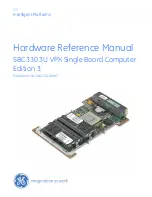 GE SBC330 3U VPX Hardware Reference Manual preview