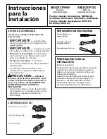 Preview for 8 page of GE SBSD227FWW Installation Instructions Manual