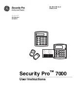 GE Security Pro 7000 User Instructions preview