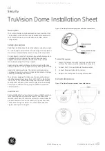 GE Security TruVision TVD Series Installation Sheet preview