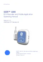 Preview for 1 page of GE SEER 1000 Operating Manual