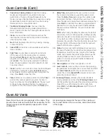 Предварительный просмотр 15 страницы GE Self-Cleaning Gas Duel Fuel Ranges Owner'S Manual