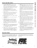 Предварительный просмотр 15 страницы GE Self-Cleaning Gas Ranges Owner'S Manual