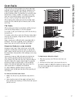 Предварительный просмотр 17 страницы GE Self-Cleaning Gas Ranges Owner'S Manual