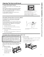 Предварительный просмотр 27 страницы GE Self-Cleaning Gas Ranges Owner'S Manual