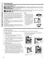 Предварительный просмотр 28 страницы GE Self-Cleaning Gas Ranges Owner'S Manual