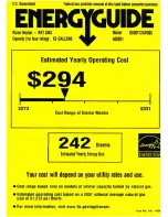 GE SG50T12AVG Energy Manual preview