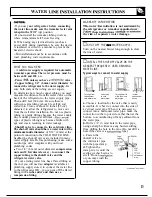 Preview for 13 page of GE Side by side 19 Use And Care & Installation Manual