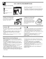 Preview for 8 page of GE Side by Side 20 Dispenser Use And Care Manual