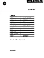 Preview for 1 page of GE Side by Side 22' & 24' Use & Care Manual