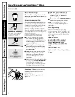 Preview for 6 page of GE SIDE BY SIDE 25 Owners And Installation Manual