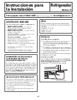 Preview for 81 page of GE SIDE BY SIDE 25 Owners And Installation Manual