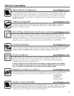 Preview for 99 page of GE SIDE BY SIDE 25 Owners And Installation Manual