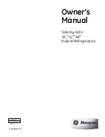 Предварительный просмотр 1 страницы GE Side-by-Side Built-In Refriger Owner'S Manual