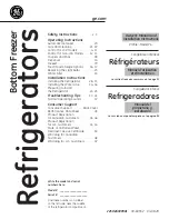 Preview for 1 page of GE SIDE-BY-SIDE REFRIGERATOR 26 Owner'S Manual And Installation Instructions