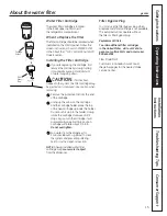 Preview for 15 page of GE SIDE-BY-SIDE REFRIGERATOR 26 Owner'S Manual And Installation Instructions