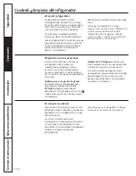 Preview for 116 page of GE SIDE-BY-SIDE REFRIGERATOR 26 Owner'S Manual And Installation Instructions