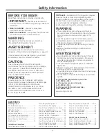 Preview for 2 page of GE Side by Side Refrigerators Installation Instructions Manual