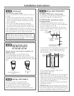 Preview for 12 page of GE Side by Side Refrigerators Installation Instructions Manual