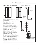 Preview for 15 page of GE Side by Side Refrigerators Installation Instructions Manual