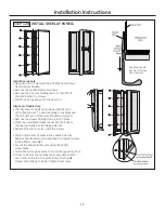 Preview for 16 page of GE Side by Side Refrigerators Installation Instructions Manual