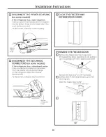 Preview for 26 page of GE SIDE-BY-SIDE REFRIRATOR 22 Installation And Owner'S Manual