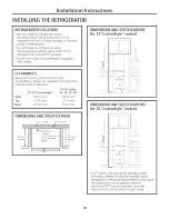 Preview for 29 page of GE SIDE-BY-SIDE REFRIRATOR 22 Installation And Owner'S Manual