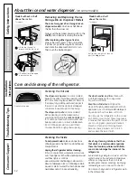 Preview for 12 page of GE SIDE-BY-SIDE REFRIRATOR 22 Installation & Owner'S Manual