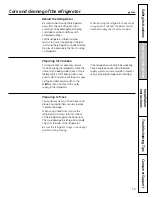 Preview for 13 page of GE SIDE-BY-SIDE REFRIRATOR 22 Installation & Owner'S Manual