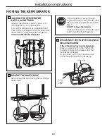 Preview for 16 page of GE SIDE-BY-SIDE REFRIRATOR 22 Installation & Owner'S Manual