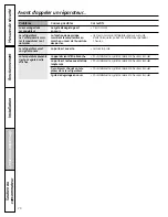 Preview for 70 page of GE SIDE-BY-SIDE REFRIRATOR 22 Installation & Owner'S Manual