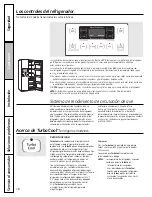 Preview for 78 page of GE SIDE-BY-SIDE REFRIRATOR 22 Installation & Owner'S Manual