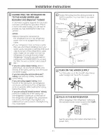 Preview for 31 page of GE SIDE-BY-SIDE REFRIRATOR 22 Owners And Installation Manual