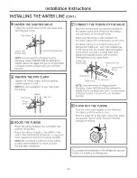 Preview for 36 page of GE SIDE-BY-SIDE REFRIRATOR 22 Owners And Installation Manual