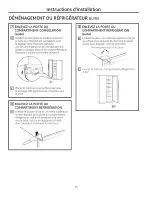 Preview for 73 page of GE SIDE-BY-SIDE REFRIRATOR 22 Owners And Installation Manual