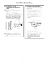 Preview for 74 page of GE SIDE-BY-SIDE REFRIRATOR 22 Owners And Installation Manual