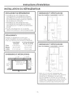 Preview for 75 page of GE SIDE-BY-SIDE REFRIRATOR 22 Owners And Installation Manual