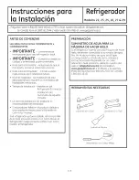 Preview for 115 page of GE SIDE-BY-SIDE REFRIRATOR 22 Owners And Installation Manual