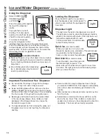 Preview for 16 page of GE SIDE-BY-SIDE REFRIRATOR 22 Owner'S Manual & Installation Instructions