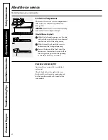 Preview for 8 page of GE SIDE-BY-SIDE REFRIRATOR 22 Owner'S Manual And Installation Instructions