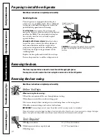 Preview for 12 page of GE SIDE-BY-SIDE REFRIRATOR 22 Owner'S Manual And Installation Instructions