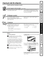 Предварительный просмотр 17 страницы GE SIDE-BY-SIDE REFRIRATOR 22 Owner'S Manual