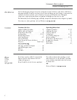 Preview for 2 page of GE Side-by-Side Stainless Steel Free-Standing Refrigerators Owner'S Manual