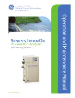 GE Sievers Innovox Operation And Maintenance Manual preview