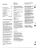 Preview for 2 page of GE Silentaire KQ708AS Use And Care Manual