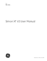 Preview for 1 page of GE Simon XT V2 User Manual